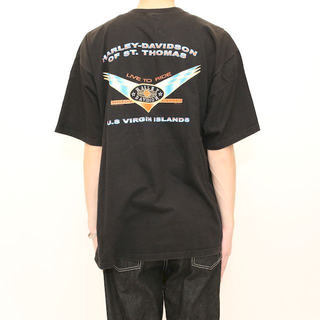 90s ハーレーダビッドソン Tシャツ Harley Davidson T-shirt | Blue 90s ハーレーダビッドソン Tシャツ Harley Davidson T-shirt | Blue