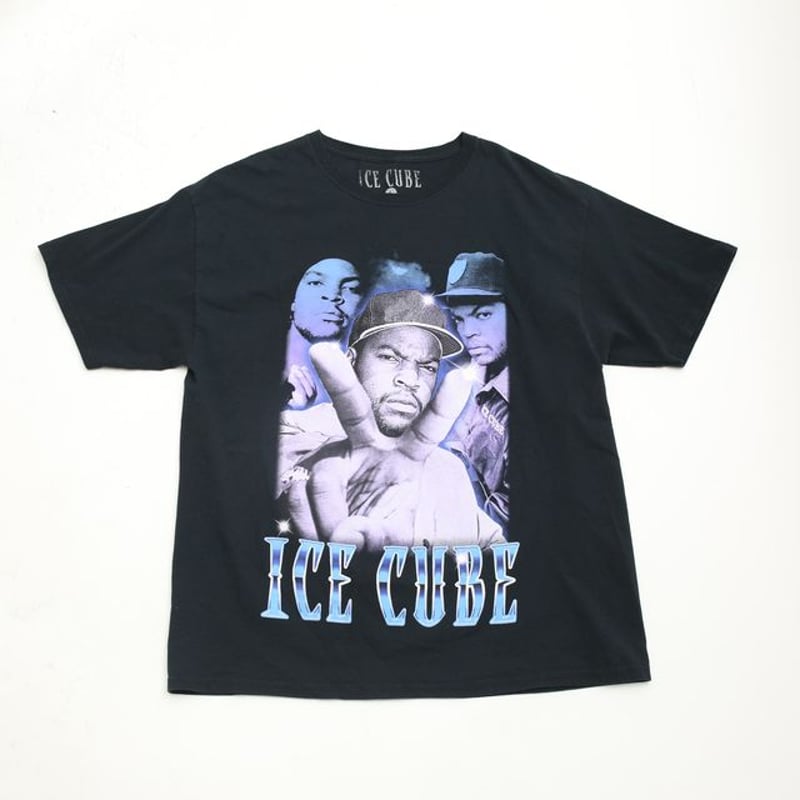 アイス・キューブ ラッパー Tシャツ ICE CUBE HIPHOP T-shirt | Blue アイス・キューブ ラッパー Tシャツ ICE CUBE HIPHOP T-shirt | Blue