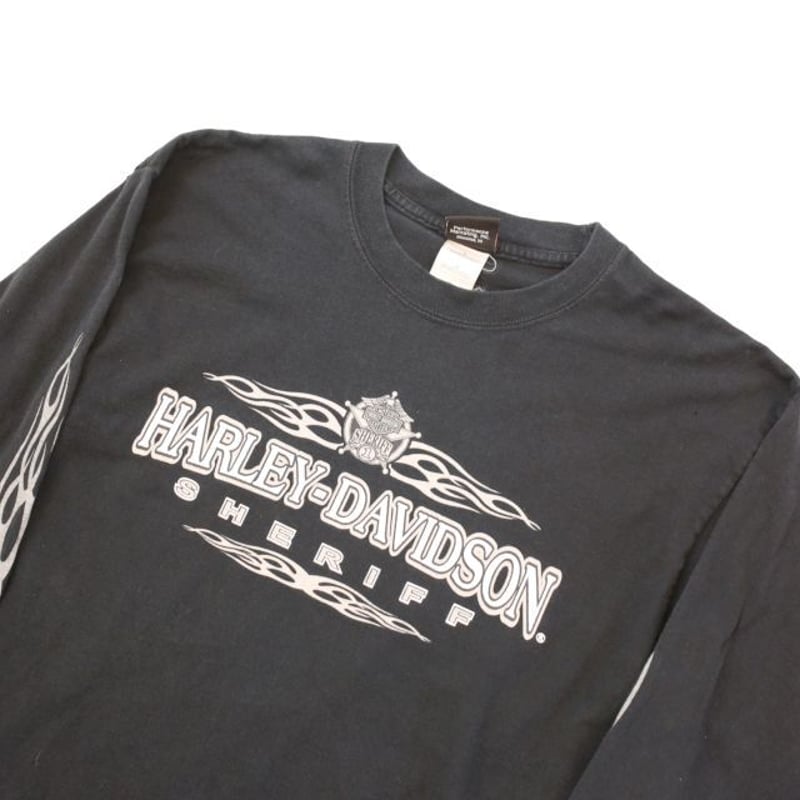 hendeLサイズ vintage harley davidson ロンt black