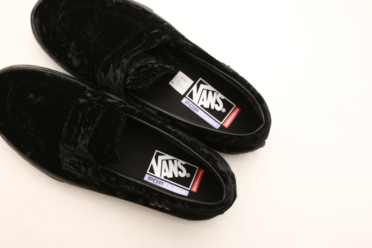 VANS STYLE53 VELVET BLACK SKATEBOARDING | Blue
