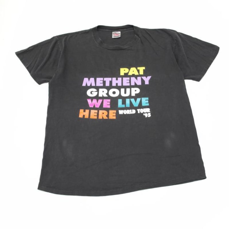 WE LIVE HERE ツアーT PAT METHENY GROUP Tシャツ PAT METHENY GROUP Tシャツ WE LIVE HERE ツアーT
