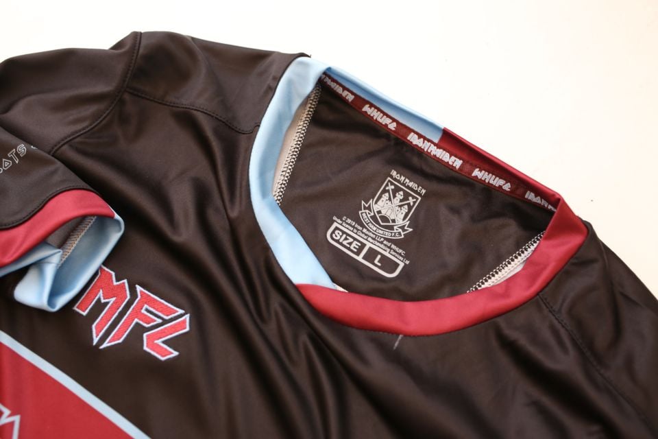 90s IRONMAIDEN ウェストハム.FC サッカーユニフォーム 長袖 90s IRONMAIDEN ウェストハム.FC サッカーユニフォーム 長袖
