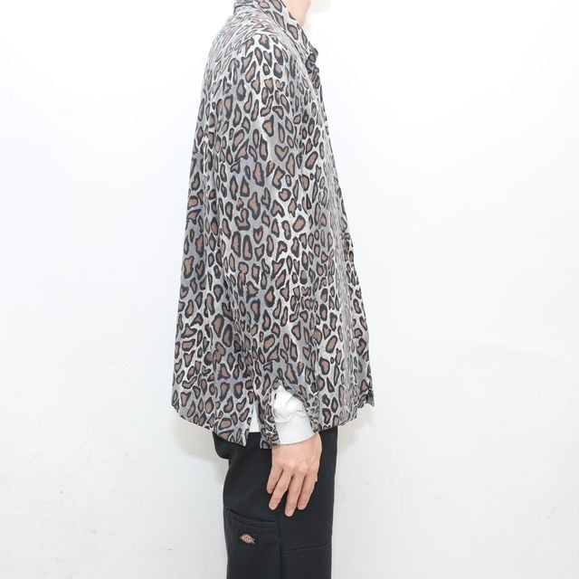 レオパード柄 シルク 長袖シャツ Leopard Pattern L/S Shirt # | レオパード柄 シルク 長袖シャツ Leopard Pattern L/S Shirt # |