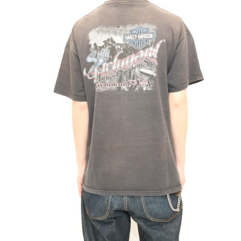 Harley Davidson、ハーレーダビッドソン、Tシャツ、フェード a0264b1d002bb998e88ffddfd38c18