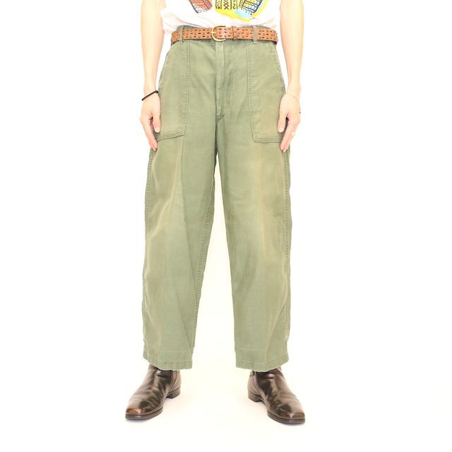 70's U.S.ARMY ベイカーパンツ ジッパー 軍パン Military Utility