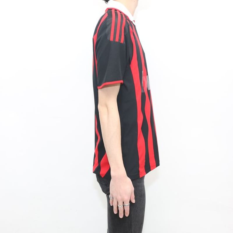 09-10 アディダス ACミラン フットボール ゲームシャツ Adidas AC Milan...