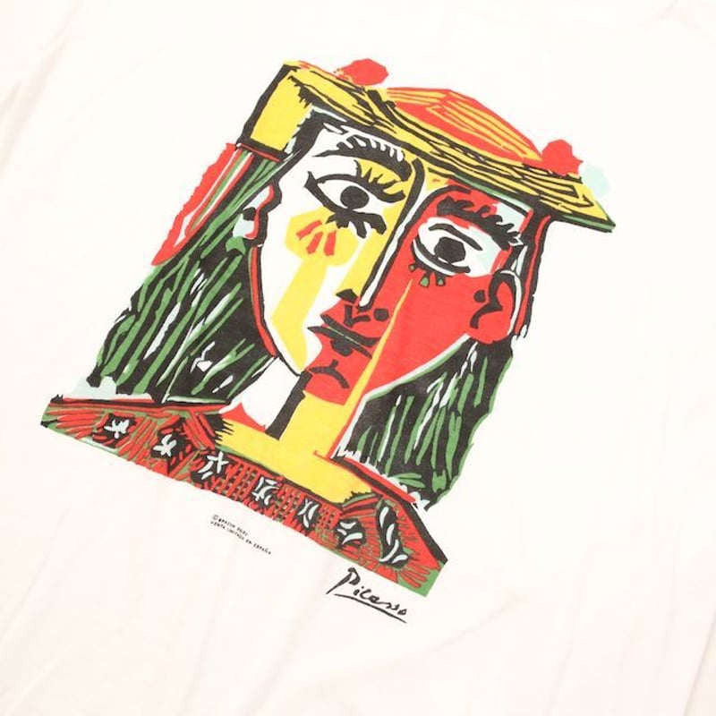 【貴重】Picasso vintage tshirt ピカソ アート Tシャツトップス