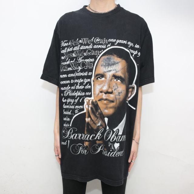 バラク・オバマ チカーノ オーバーサイズ Tシャツ Barack Obama Chicano