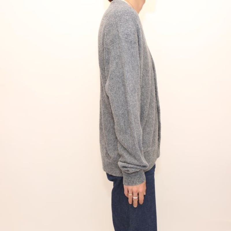 70s キャンパス ニット カーディガン Campus Knit Cardigan | Blue