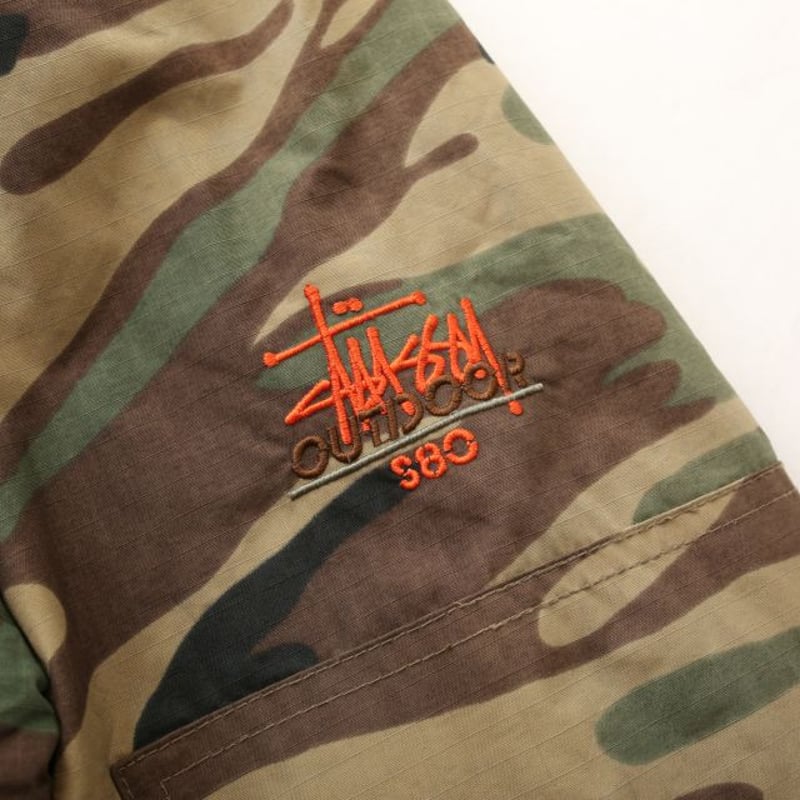 90s ステューシー カモフラ ジャケット Stussy Outdoor BDU Battin