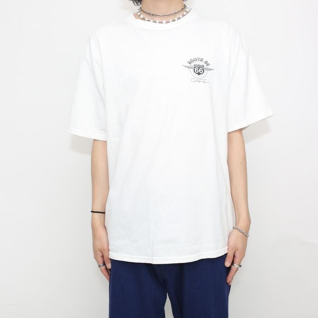 90's ルート66 カフェ ワンポイントTシャツ ROUTE 66 CAFE T-shirt...