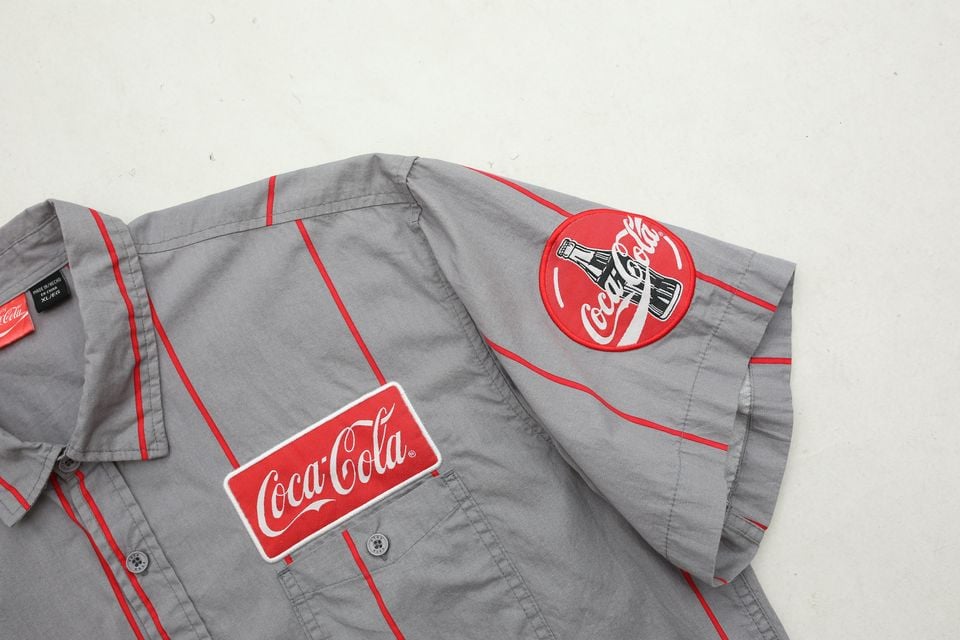 コカ・コーラ ストライプ 半袖シャツ Coca Cola Stripe