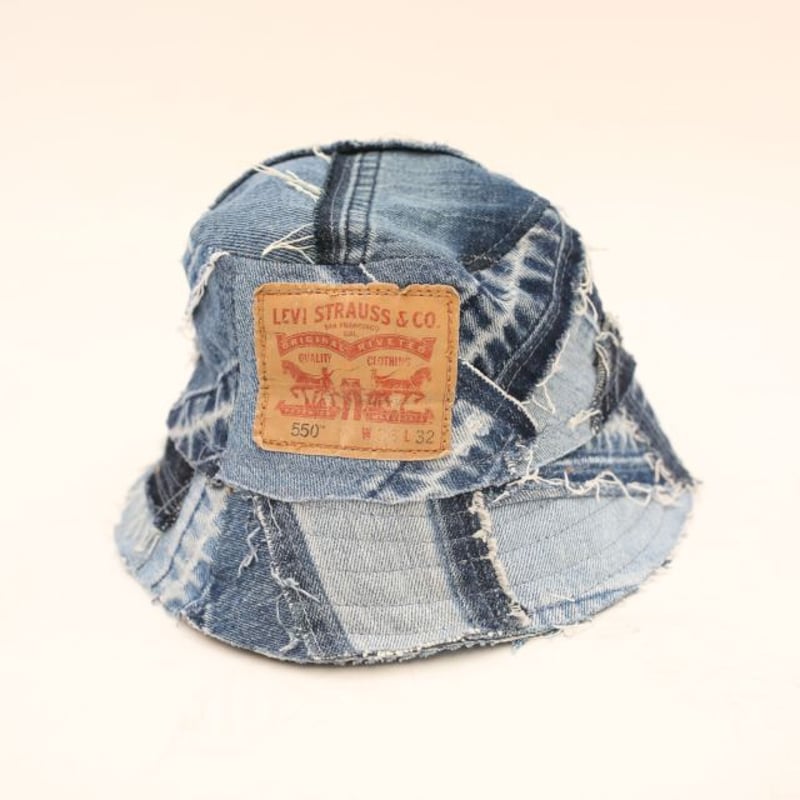 リーバイス ツギハギ デニムバケットハット Levis Patchwork リーバイス ツギハギ デニムバケットハット Levis Patchwork