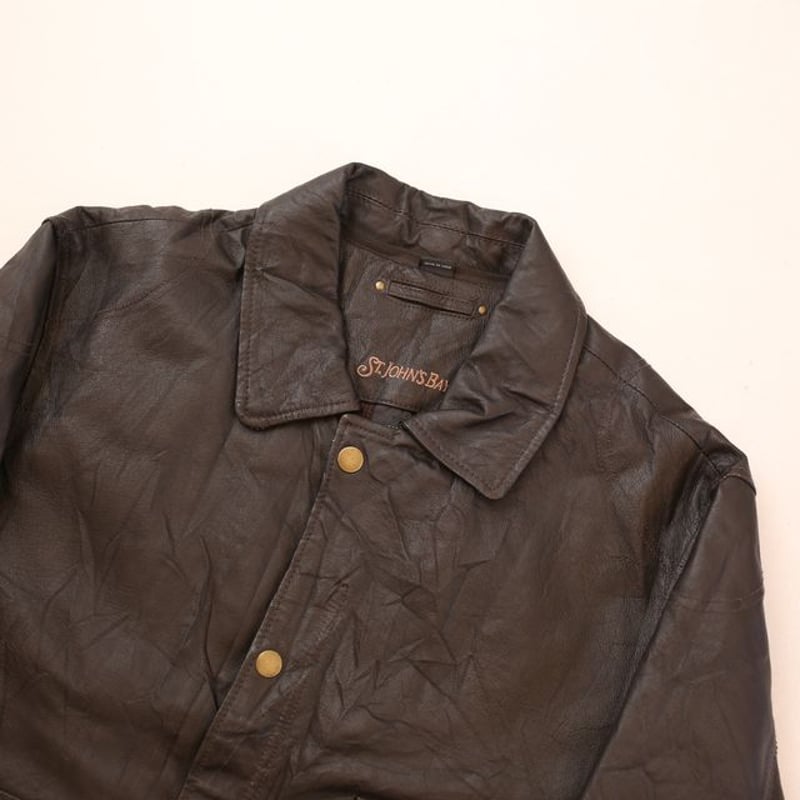 St John's Bay Leather Jacket XLサイズ数回の着用のみで美品です