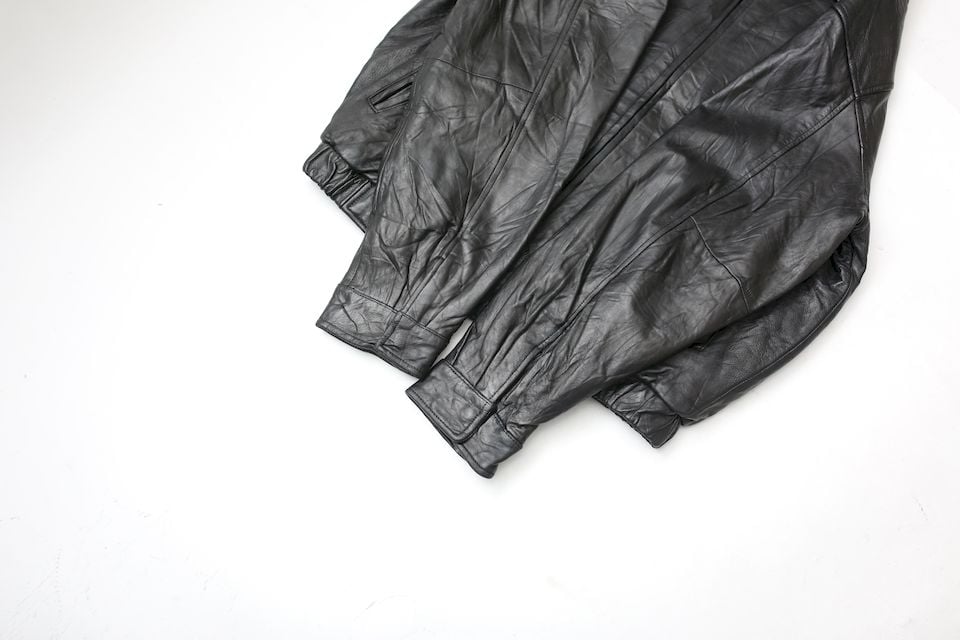 ブラック レザージャケット ルーズシルエット Kirkland Black ブラック レザージャケット ルーズシルエット Kirkland Black