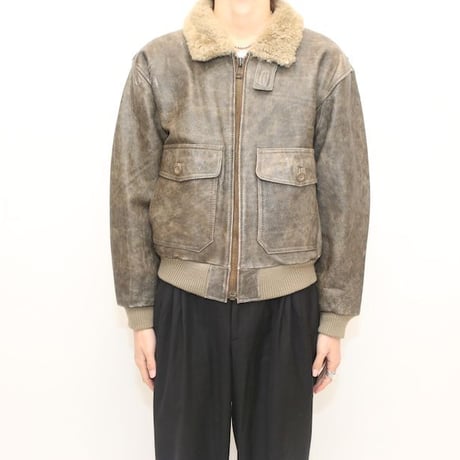 G-1タイプ　レザーボアジャケット Leather Boa Jacket #