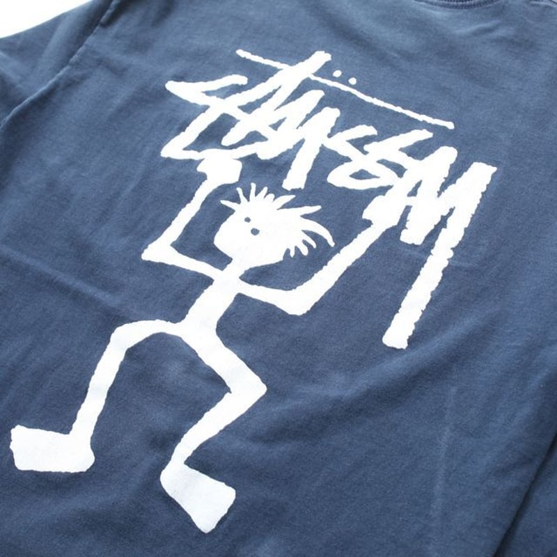 90's Stussy Shadowman L/S Tee | Blue 90's Stussy Shadowman L/S Tee | Blue