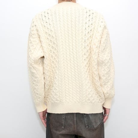 アイルランド製 アランニットカーディガン Aran Cardigan#