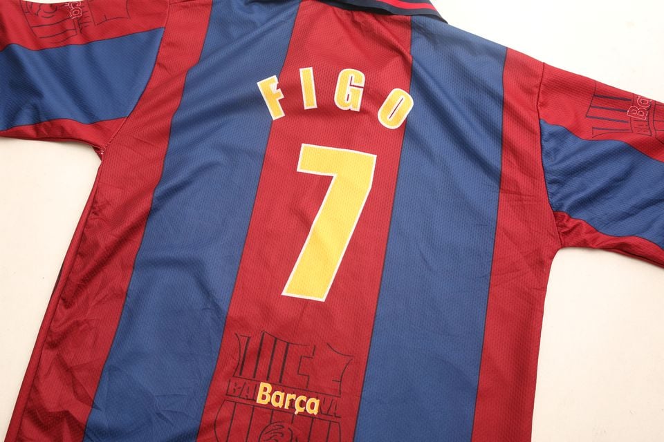 FCバルセロナ Figo 7 ユニフォーム 100周年 1999 FC Barcelona FIGO 7 centenary home shirt | MARKET