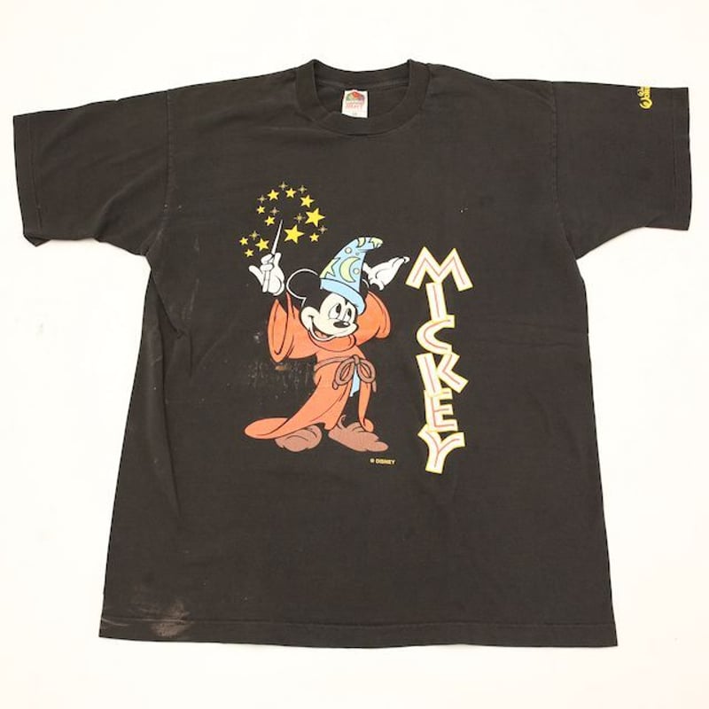 90s ディズニー ミッキー ファンタジア Tシャツ Disney Fantasia | Blue