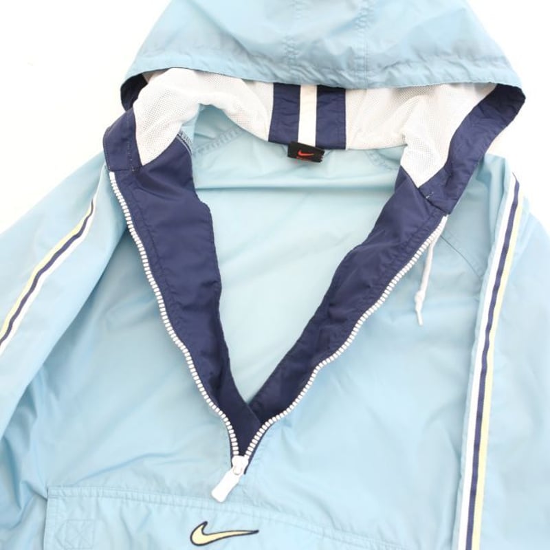 90s ナイキ アノラックパーカー Nike Nylon Anorak Jacket | Blue 90s ナイキ アノラックパーカー Nike Nylon Anorak Jacket | Blue