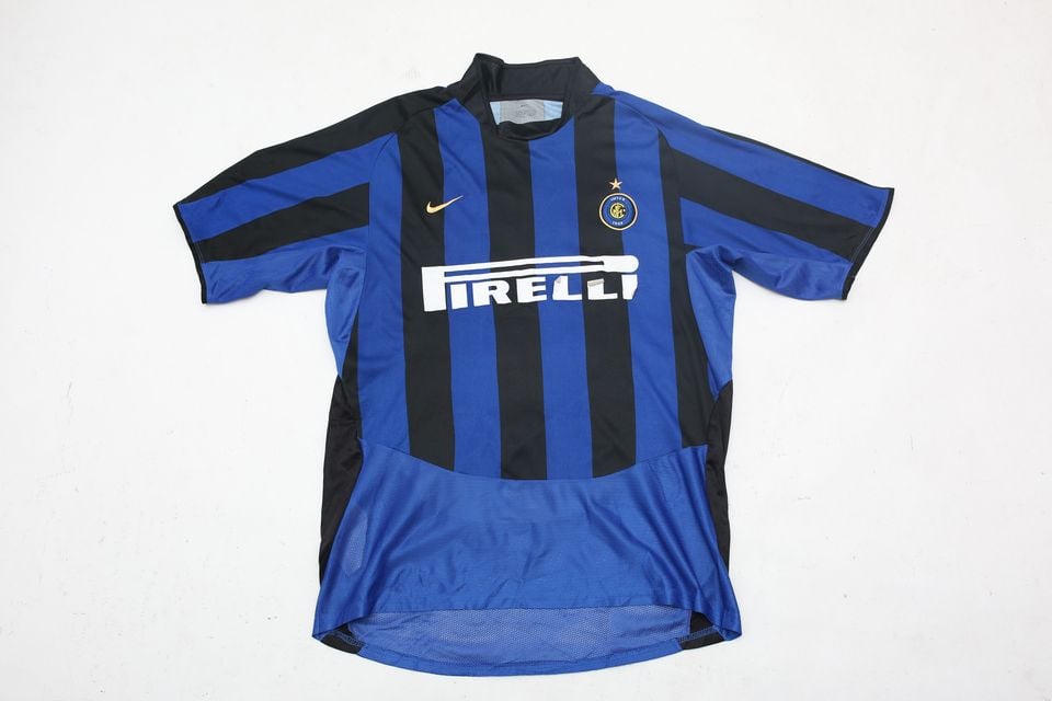 ナイキ インテル 03-04 ヴィエリ #32 フットボール ゲームシャツ Nike Inter Vieri Football Game Shirt#