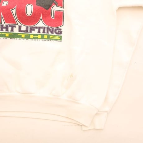 バッドフロッグ スウェット シャツ Lee Bad Frog Beer homage Double Side Print #