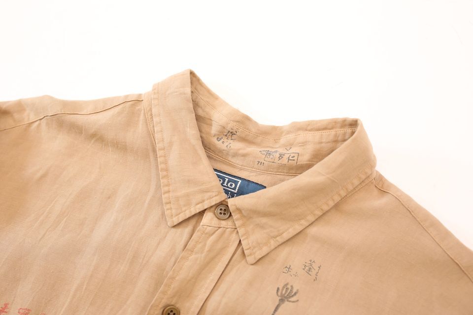 ラルフローレン リネンシルク混 リメイクシャツ Polo by Ralph ラルフローレン リネンシルク混 リメイクシャツ Polo by Ralph