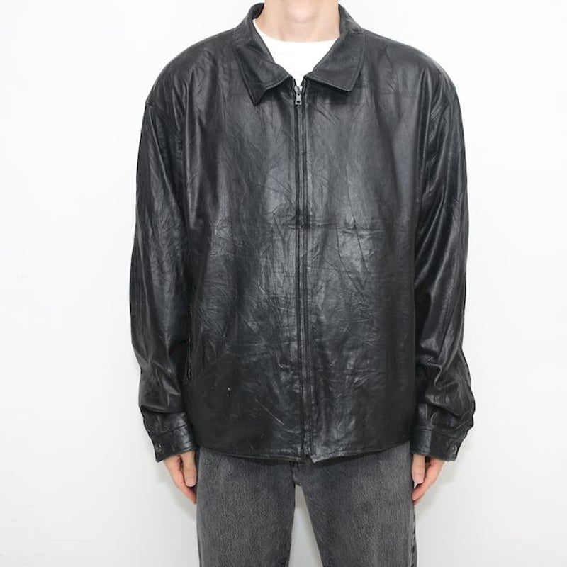 ラムレザージャケット （ルーズシルエット ラムレザージャケット Remy  