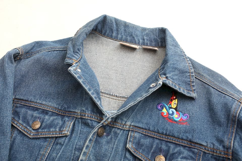 ランキング第1位 カラフルデザイン 90s デニムジャケット