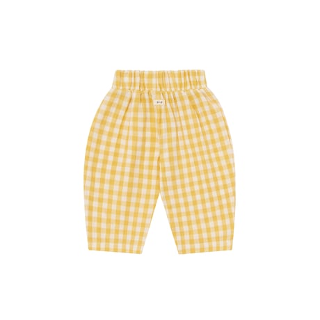 パンツ Honeycomb Gingham Fisherman Pants/organiczoo(ｵｰｶﾞﾆｯｸｽﾞｰ)