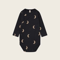 ボディウェア Charcoal Midnight Wrap Bodysuit(13WOBCM) /organiczoo(ｵｰｶﾞﾆｯｸｽﾞｰ)