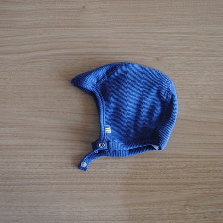 ボンネット(Helmet,single layer ORGANIC COTTON) Blue 2026SS/joha(ﾖﾊ)