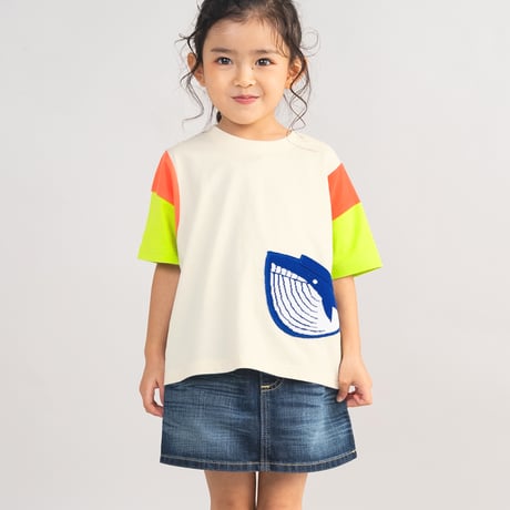 クジラポケットTシャツ オフホワイト/amiamie(アミアミ)