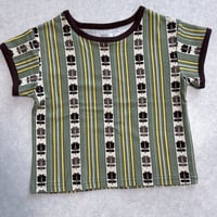 レトロストライプTシャツ[pal0440] カーキ/ &pal(アンドパル)