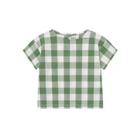 Tシャツ Dill Gingham Boxy T-Shirt /organiczoo(ｵｰｶﾞﾆｯｸｽﾞｰ)
