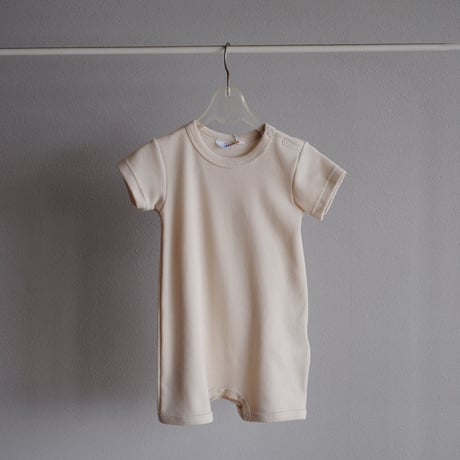 ロンパース(Summer romper ORGANIC COTTON) Ivory 2026ss /joha(ﾖﾊ)