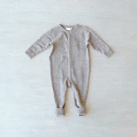 カバーオール MERINO WOOL(Jumpsuit 2in1 foot)Sesame 26AW/joha(ﾖﾊ)