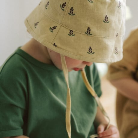 サンハット Lavender Bloom Bucket Sun Hat/organiczoo(ｵｰｶﾞﾆｯｸｽﾞｰ)