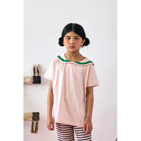 Marine T-shirts(peach) [KK261101-2]/ KOQUeLiKO(コキュリコ)