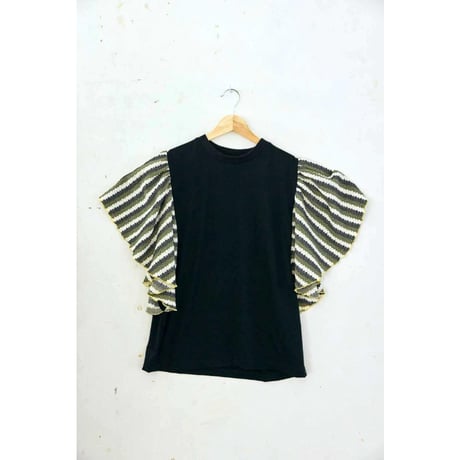 Kaori tops(black) [KK261102-1]/ KOQUeLiKO(コキュリコ)