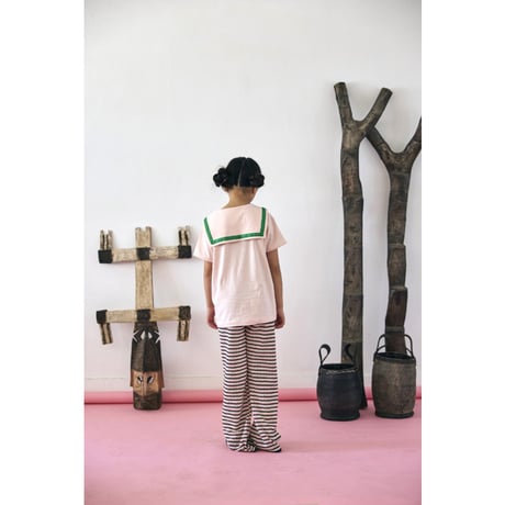 Marine T-shirts(peach) [KK261101-2]/ KOQUeLiKO(コキュリコ)