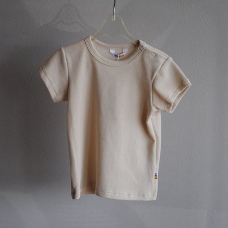 半袖Tシャツ(Blouse w short sleeves ORGANIC COTTON) Ivory 2026ss /joha(ﾖﾊ )