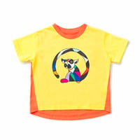 キツネザルアートTシャツ イエロー/amiamie(アミアミ)