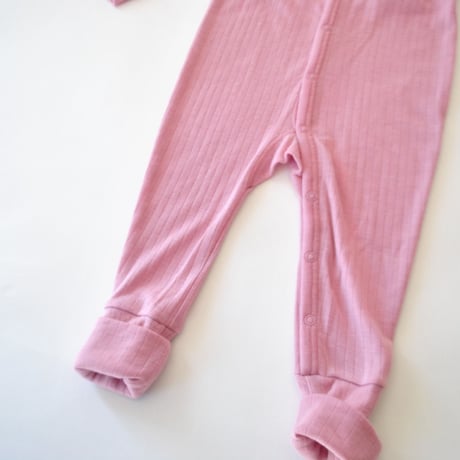 カバーオール MERINO WOOL(Jumpsuit 2in 1 foot) Rose 26AW/joha(ﾖﾊ)