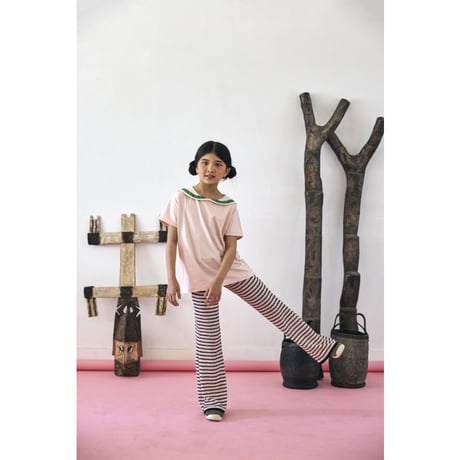 Marine T-shirts(peach) [KK261101-2]/ KOQUeLiKO(コキュリコ)