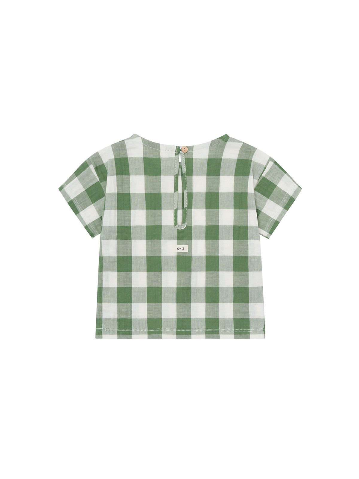 Tシャツ Dill Gingham Boxy T-Shirt /organiczoo(ｵｰｶﾞ