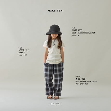 double russell mesh jethat 【black】[MA75-1956a]/ moun.ten(マウンテン)