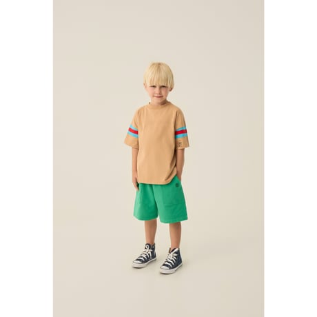 Tシャツ Bicolor Bands Camel Tshirt(3Y,4Y,5/6Y)/The Campamento(カンパメント)