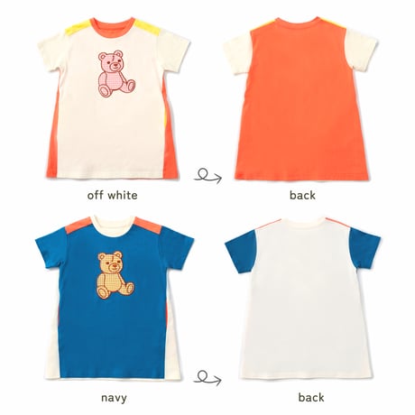 テディベアTシャツワンピース  ネイビー/amiamie(アミアミ)